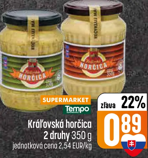 Kráľovská horčica 2 druhy