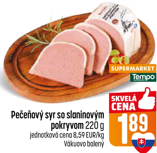 Pečeňový syr so slaninovým pokryvom