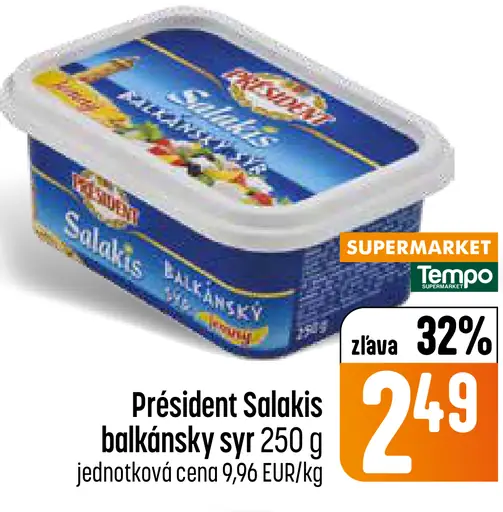 President Salakis Balkánsky syr