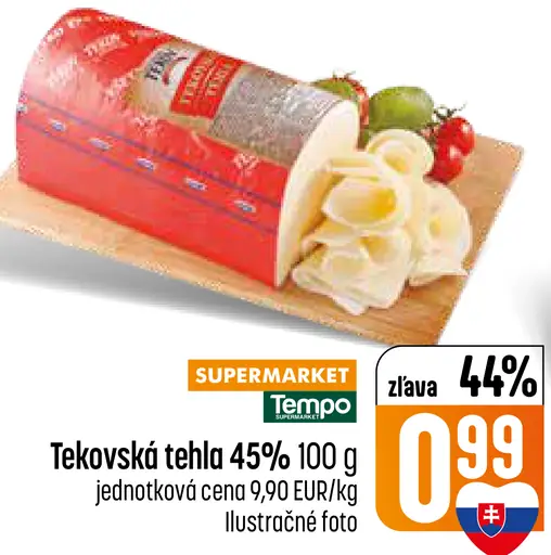 Tekovská tehla 45% syr