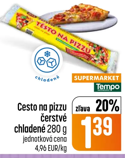 Cesto na pizzu čerstvé chladené