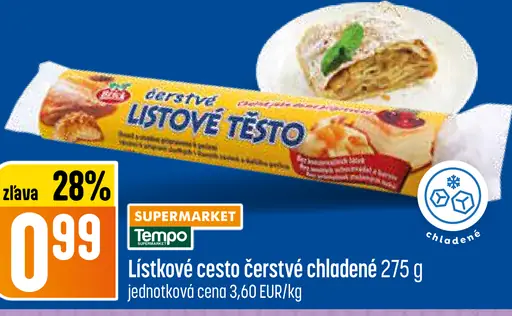 Lístkové cesto čerstvé chladené