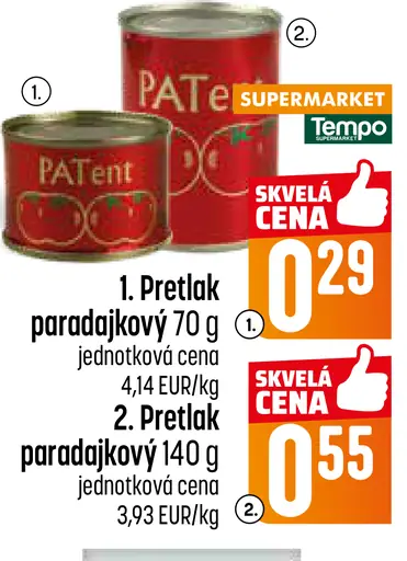 Patent pretlak paradajkový