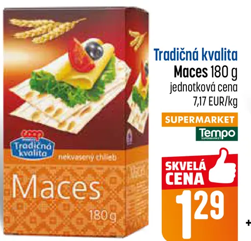 Maces nekvasené chlebové plátky