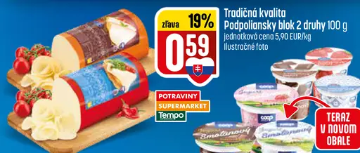 Tradičná kvalita Podpoliansky blok rôzne druhy