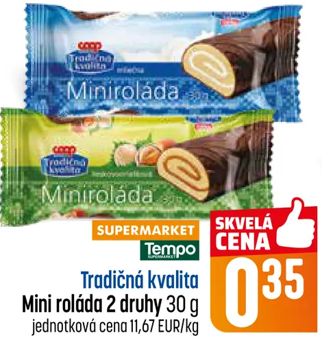 Tradičná kvalita Mini roláda 2 druhy