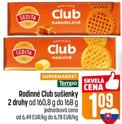 Sedita Club sušienky karamelové