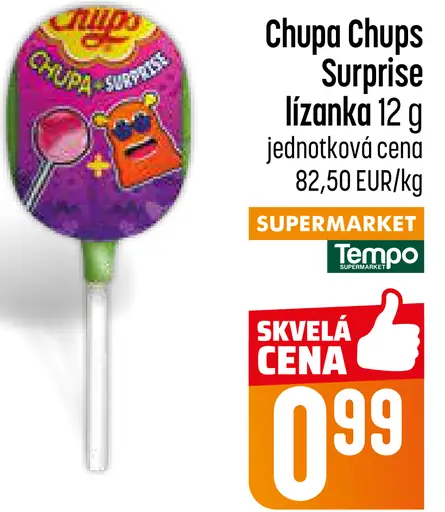 Chupa Chups Surprise lízanka s prekvapením