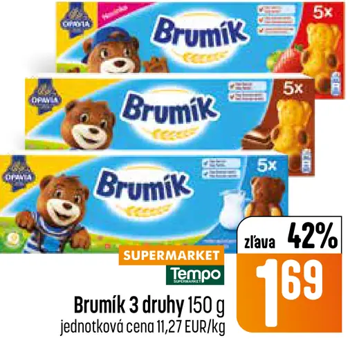 Brumík 3 druhy