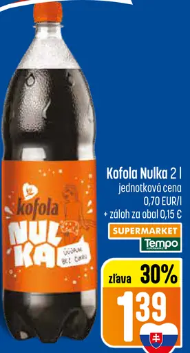 Kofola Nulka nealkoholický nápoj