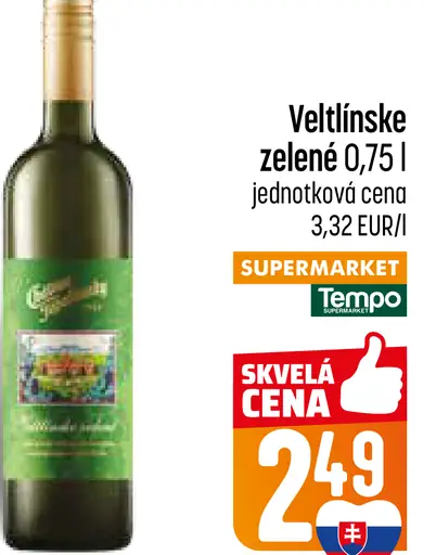 Veltlínske zelené víno