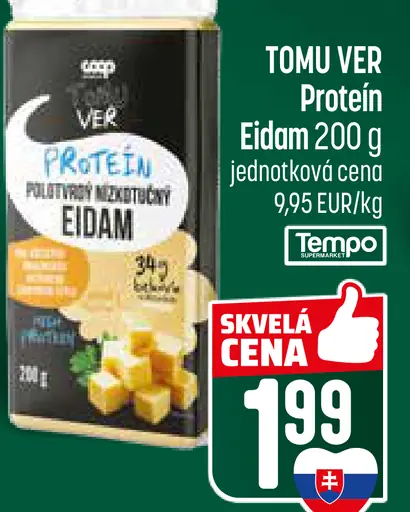 Eidam proteín polotvrdý zrejúci syr