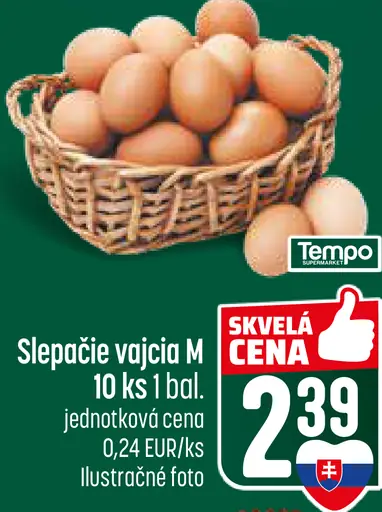 Slepačie vajcia M
