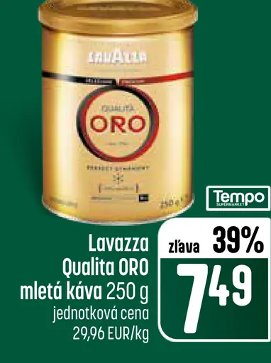 Lavazza Qualità Oro Pražená mletá káva