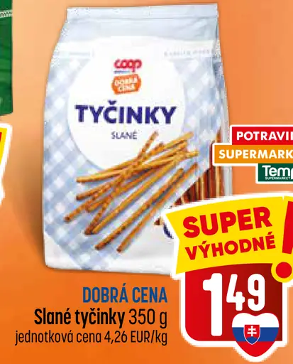 COOP slané tyčinky