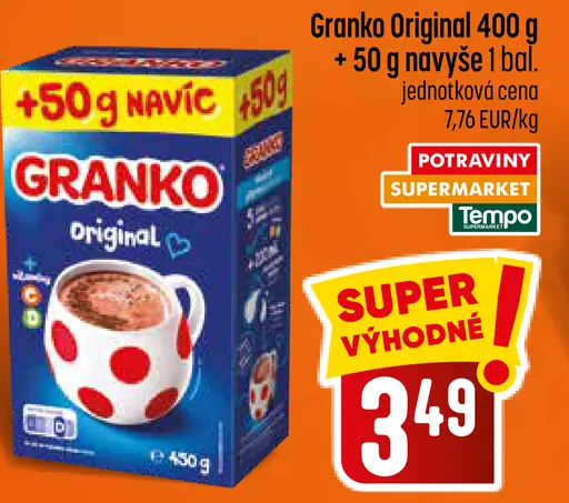 Granko Original kakaový nápoj v prášku
