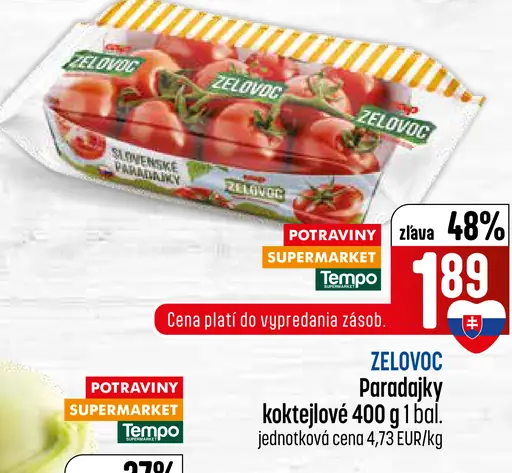 Paradajky koktejlové