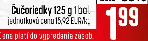 Čučoriedky balené