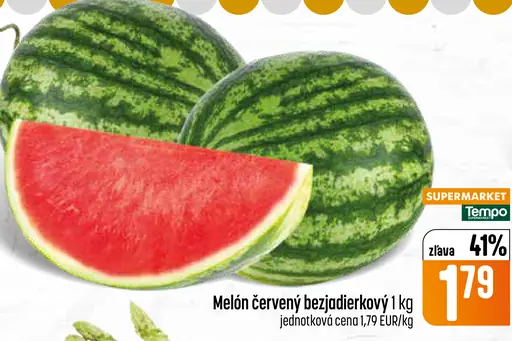 Melón červený bezjadierkový