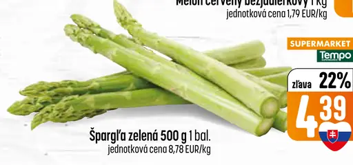 Špargľa zelená