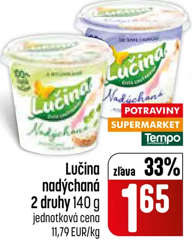 Lučina nadýchaná čerstvý syr 2 druhy