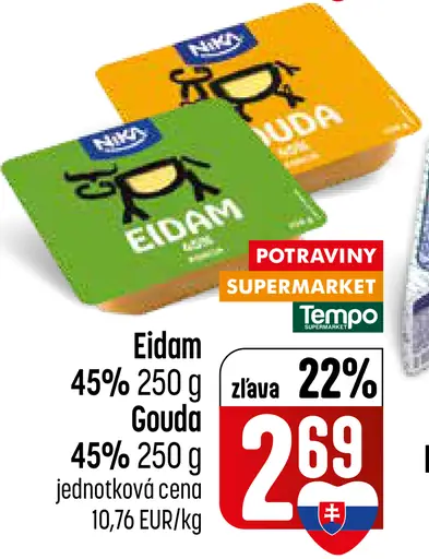 Eidam syr 45 %