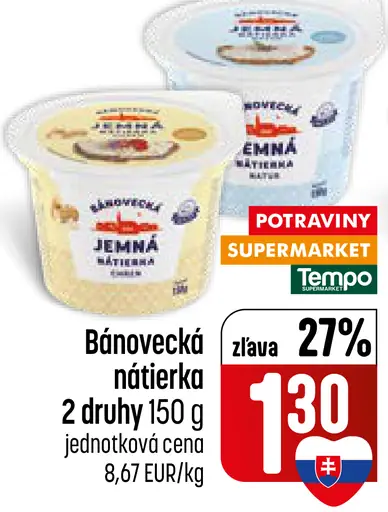 Bánovecká nátierka 2 druhy