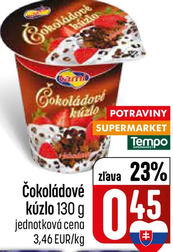 Čokoládové kúzlo mliečny dezert