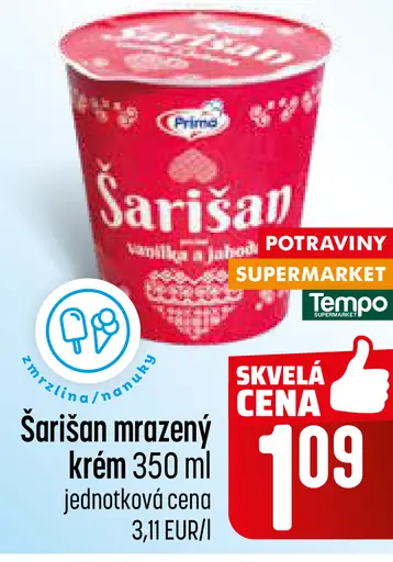 Šarišan mrazený krém