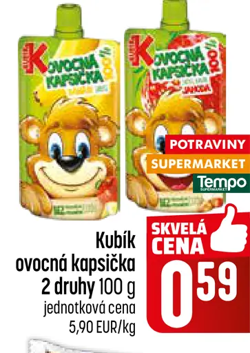 Kubík ovocná kapsička