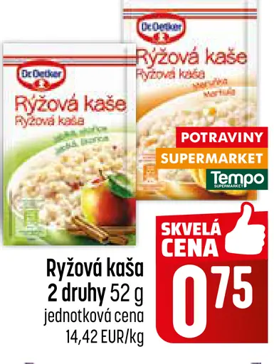 Dr. Oetker ryžová kaša