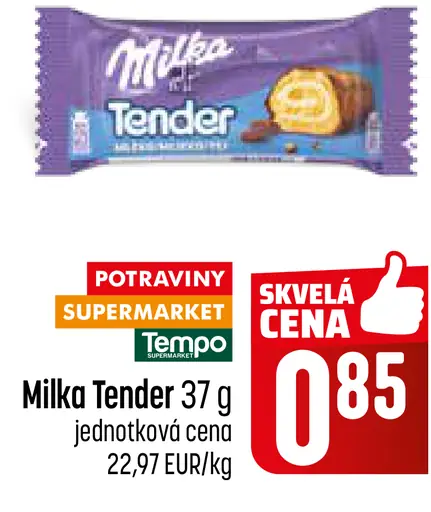 Milka Tender piškótová roláda
