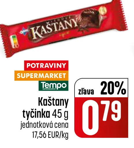 Kaštany tyčinka