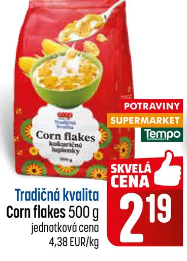 Tradičná kvalita Corn flakes