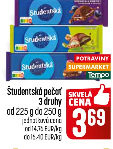 Študentská pečať čokoláda