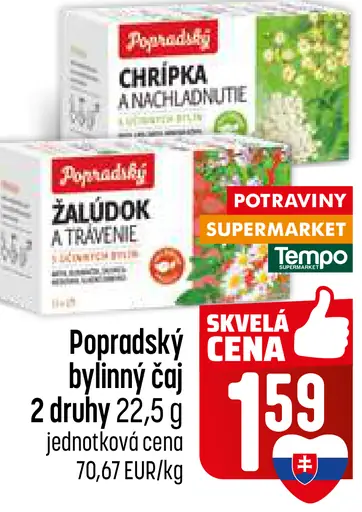 Popradský Bylinný čaj šípky