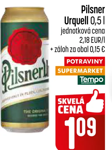 Pilsner Urquell plechovka