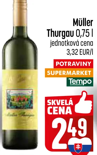 Müller Thurgau víno