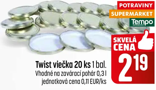 Twist viečka 20 ks