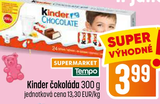 Kinder Chocolate čokoládové tyčinky