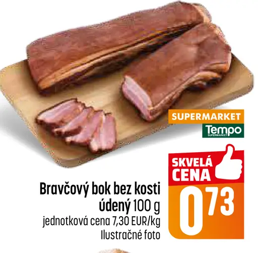 Bravčový bok bez kosti s kožou