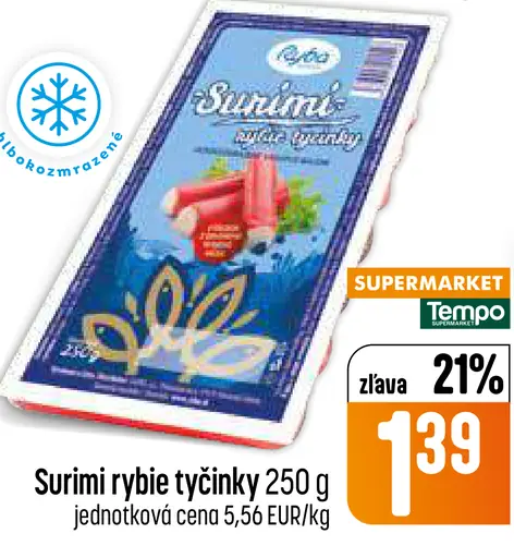 Surimi rybie tyčinky