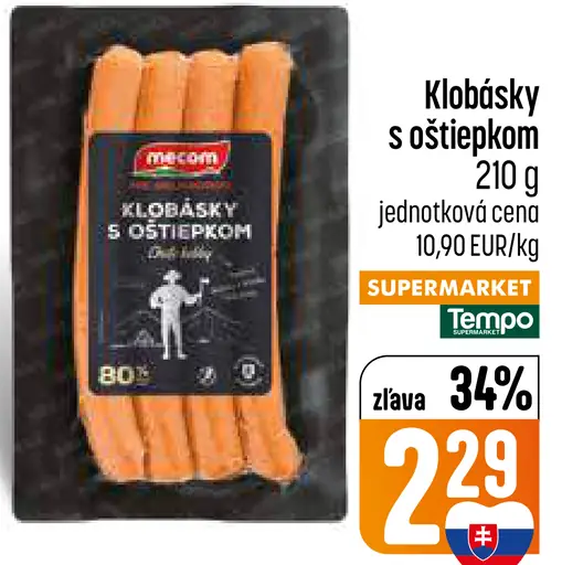 Mecom klobásky s oštiepkom