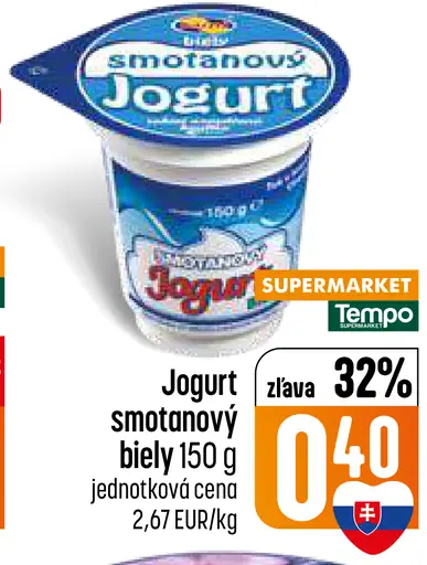 Smotana Novosad Jogurt smotanový biely