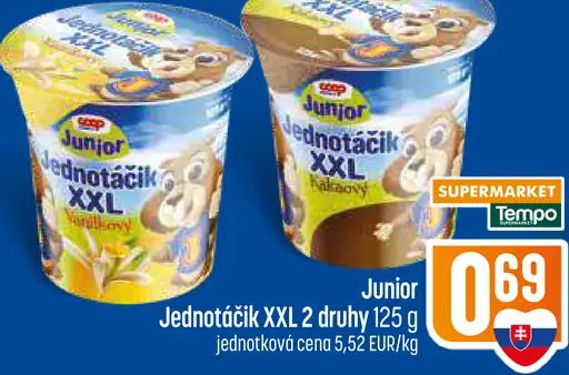 Zvolenský Junior Jednotáčik XXL tvarohový dezert