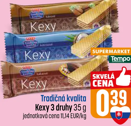 Tradičná kvalita Kexy sušienky 3 druhy