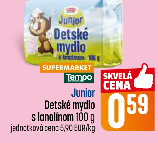 Junior Detské mydlo s lanolínom