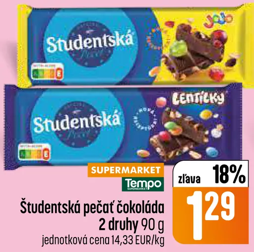 Orion Študentská pečať čokoláda