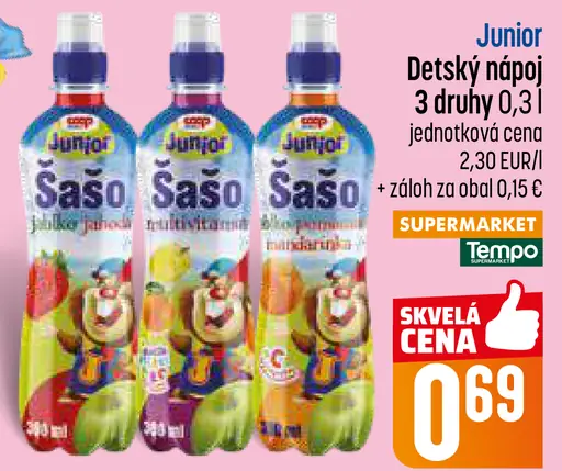 Junior Šašo detský nápoj