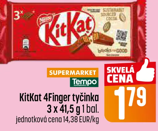 KitKat 4 Finger tyčinka